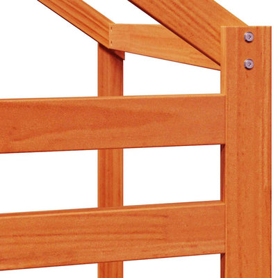 Vahanruskea lastensängyn katos Silvius 188x82x113cm (mänty)