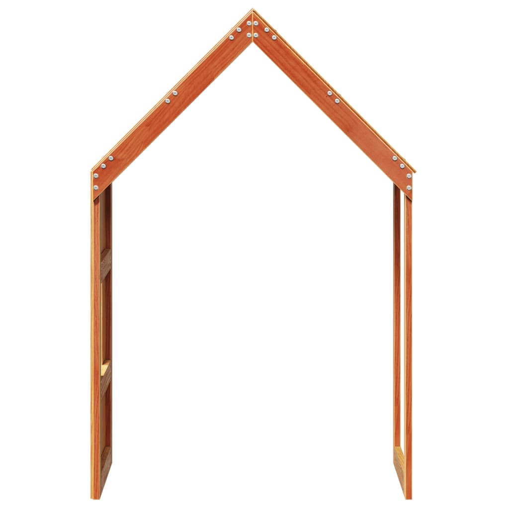 Vahanruskea lastensängyn katos Blajin 60x99x139,5cm (mänty)