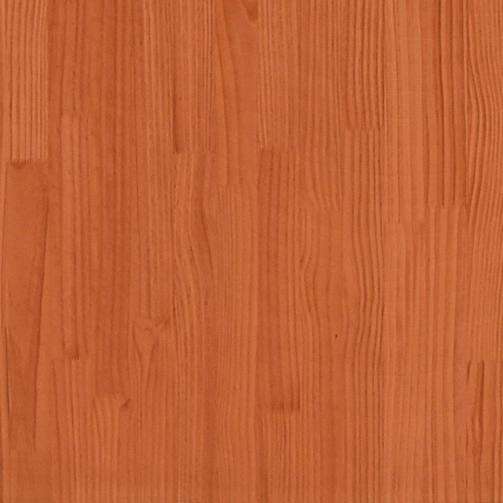 Vahanruskea lastensängyn katos Giumacai 213x95,5x144,5cm (mänty)