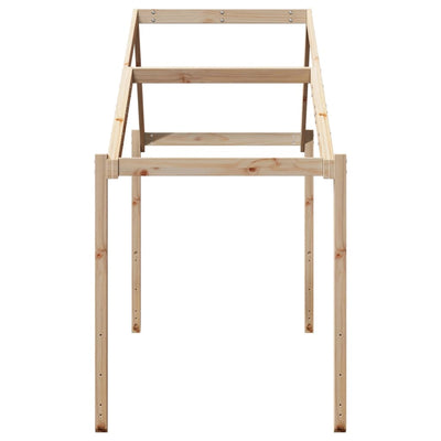 Lastensängyn katos 213x85,5x144,5 cm täysi mänty