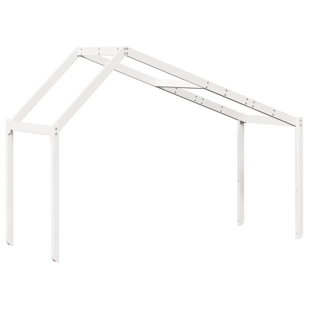 Valkoinen lastensängyn katos Giumacai 213x85,5x144,5cm (mänty)