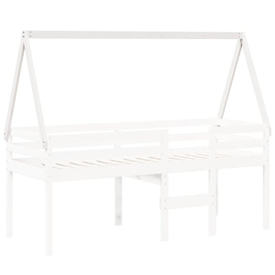 Valkoinen lastensängyn katos Sapet 209x95,5x88cm (mänty)