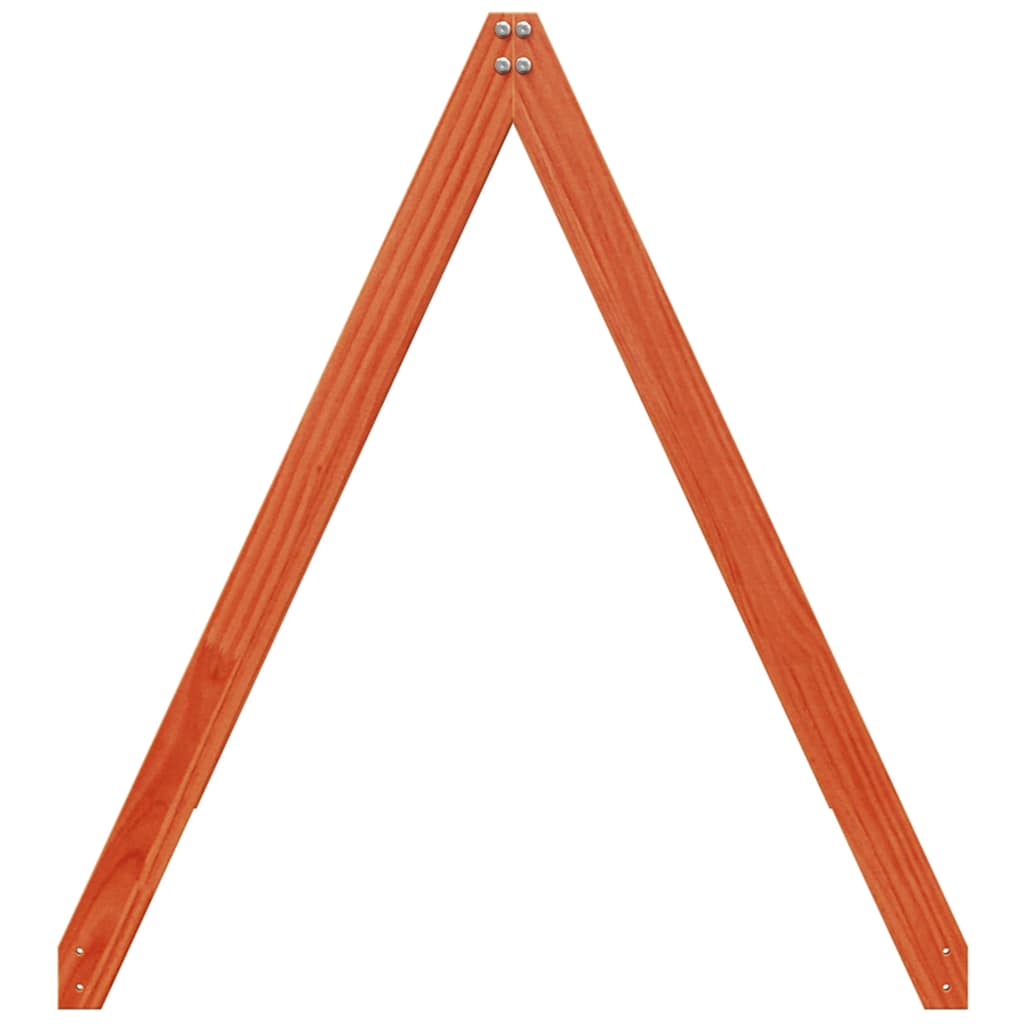 Vahanruskea lastensängyn katos Sapet 199x95,5x88cm (mänty)