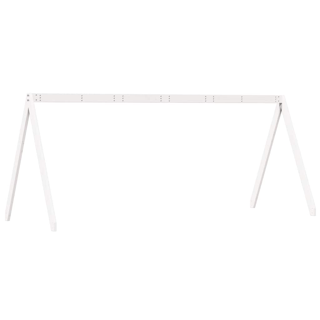 Valkoinen lastensängyn katos Sapet 199x80,5x88cm (mänty)