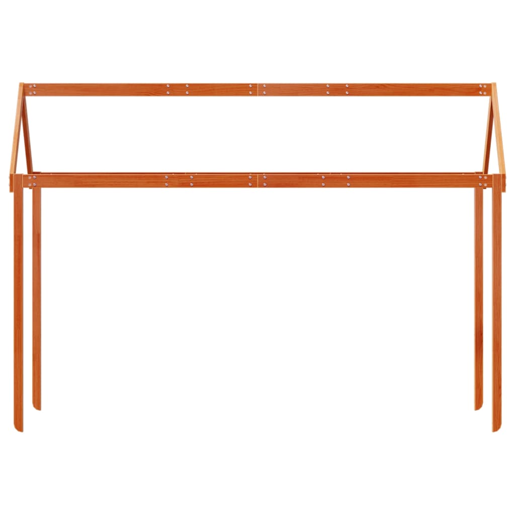 Vahanruskea lastensängyn katos Letzner 207x80,5x151,5cm (mänty)