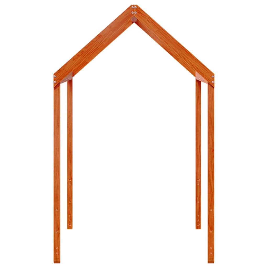 Vahanruskea lastensängyn katos Letzner 207x80,5x151,5cm (mänty)