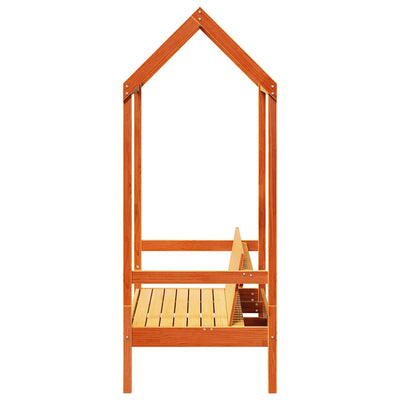 Vahanruskea penkki katoksella Jaydin 117,5x70x176,5cm (mänty)