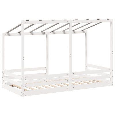 Valkoinen lasten katossänky Lalita 90x200cm (mänty)