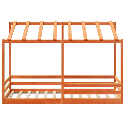 Vahanruskea lasten katossänky Lalita 90x200cm (mänty)