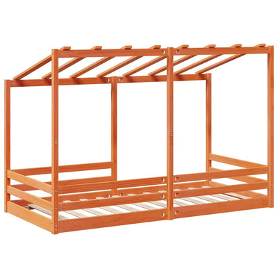 Vahanruskea lasten katossänky Lalita 90x200cm (mänty)