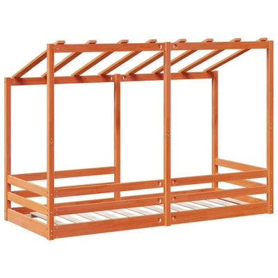 Lasten katossänky vahanruskea 75x190 cm täysi mänty