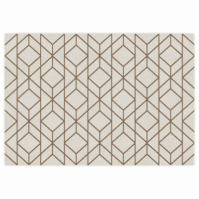 Monivärinen sisä-/ulkomatto lyhyt nukka Ligia 160x230cm (liukumaton)