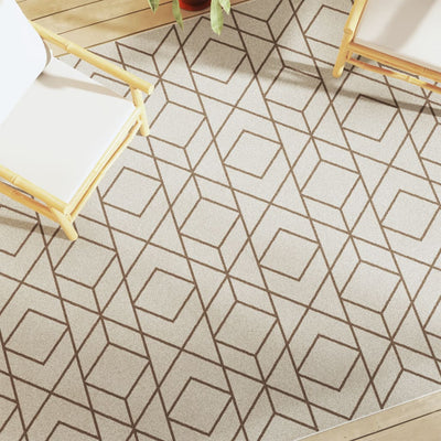 Monivärinen sisä-/ulkomatto lyhyt nukka Ligia 190x300cm (liukumaton)