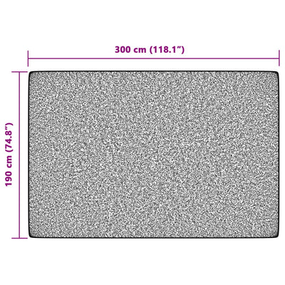Monivärinen sisä-/ulkomatto lyhyt nukka Ligia 190x300cm (liukumaton)