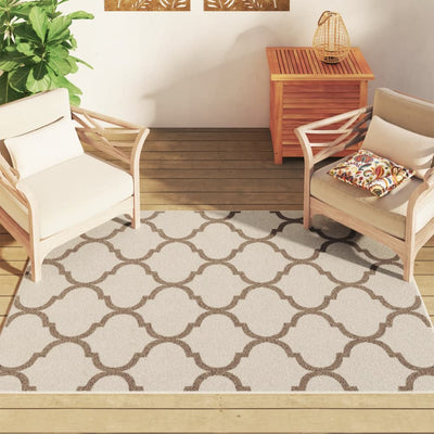 Monivärinen sisä-/ulkomatto lyhyt nukka Ligia 120x180cm (liukumaton)