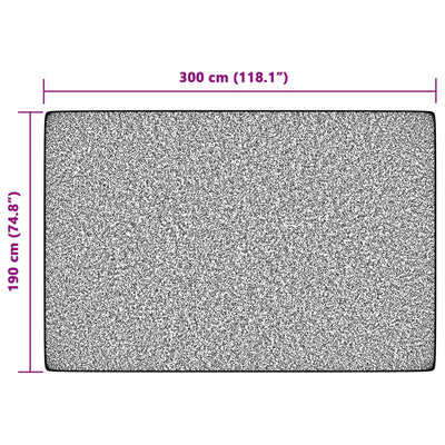 Monivärinen sisä-/ulkomatto lyhyt nukka Ligia 190x300cm (liukumaton)