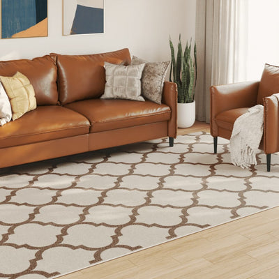 Monivärinen sisä-/ulkomatto lyhyt nukka Ligia 190x300cm (liukumaton)