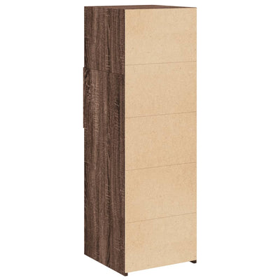 Kaappi ruskea tammi 40x42,5x124 cm tekninen puu