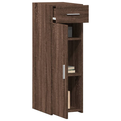 Senkki ruskea tammi 30x42,5x93 cm tekninen puu