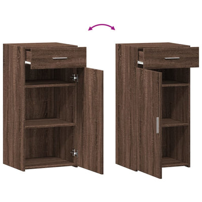 Senkki ruskea tammi 45x42,5x93 cm tekninen puu