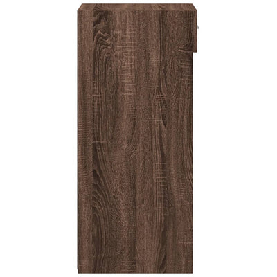 Senkki ruskea tammi 30x42,5x93 cm tekninen puu