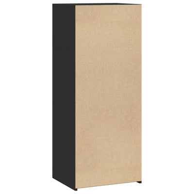 Kaappi musta 50x41x124 cm tekninen puu