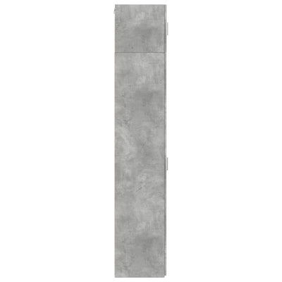 Säilytyskaappi kapea betoninharmaa 30x42,5x225 cm tekninen puu
