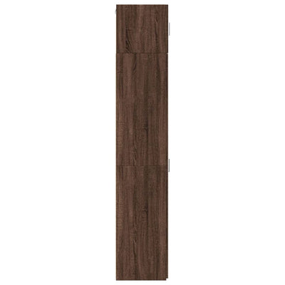 Säilytyskaappi kapea ruskea tammi 40x42,5x225 cm tekninen puu