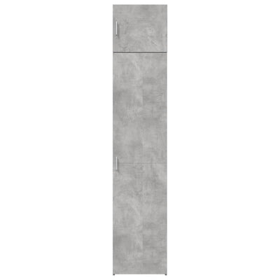 Säilytyskaappi kapea betoninharmaa 45x42,5x225 cm tekninen puu