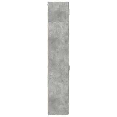 Säilytyskaappi kapea betoninharmaa 45x42,5x225 cm tekninen puu