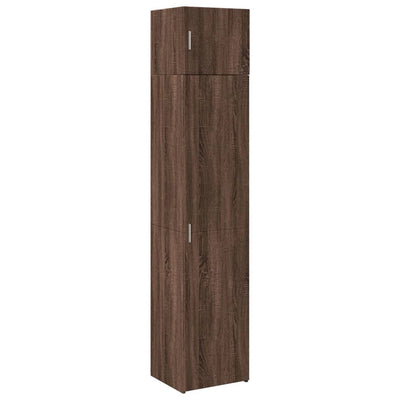 Säilytyskaappi kapea ruskea tammi 45x42,5x225 cm tekninen puu
