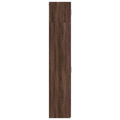 Säilytyskaappi kapea ruskea tammi 45x42,5x225 cm tekninen puu