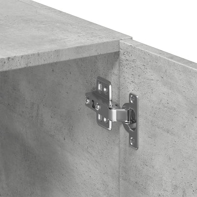 Säilytyskaappi kapea betoninharmaa 50x42,5x225 cm tekninen puu