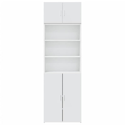 Säilytyskaappi valkoinen 70x42,5x225 cm tekninen puu