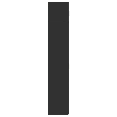 Musta säilytyskaappi Scott 70x42,5x225cm (puinen)