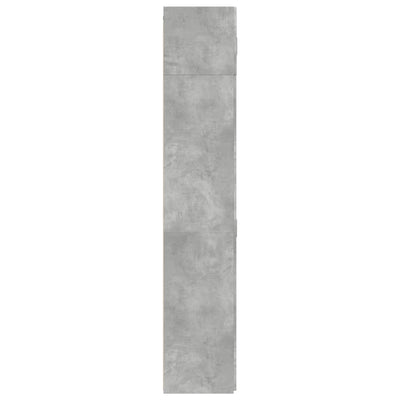 Säilytyskaappi betoninharmaa 70x42,5x225 cm tekninen puu