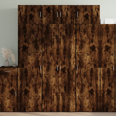 Säilytyskaappi savutammi 70x42,5x225 cm tekninen puu