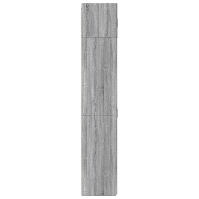 Säilytyskaappi harmaa Sonoma 70x42,5x225 cm tekninen puu