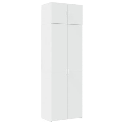 Valkoinen säilytyskaappi Ugron 70x42,5x225cm (puinen)