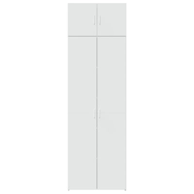 Säilytyskaappi valkoinen 70x42,5x225 cm tekninen puu