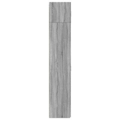 Säilytyskaappi harmaa Sonoma 70x42,5x225 cm tekninen puu