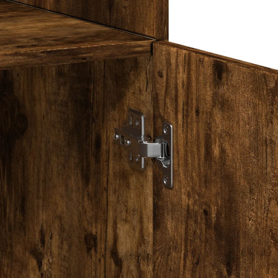 Säilytyskaappi savutammi 80x42,5x225 cm tekninen puu