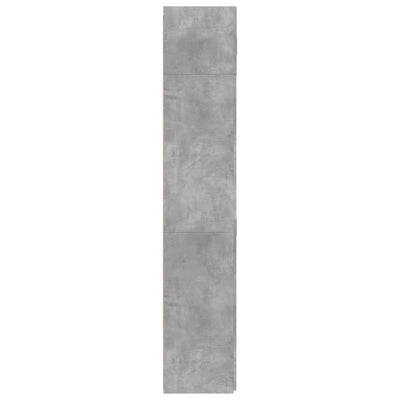 Säilytyskaappi betoninharmaa 80x42,5x225 cm tekninen puu