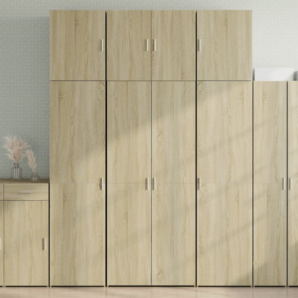 Kaappi Sonoma-tammi 80x42,5x249 cm tekninen puu