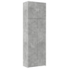 Kaappi betoninharmaa 80x42,5x249 cm tekninen puu