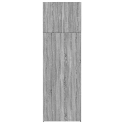 Kaappi harmaa Sonoma 80x42,5x249 cm tekninen puu