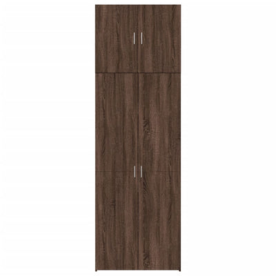 Kaappi ruskea tammi 80x42,5x249 cm tekninen puu