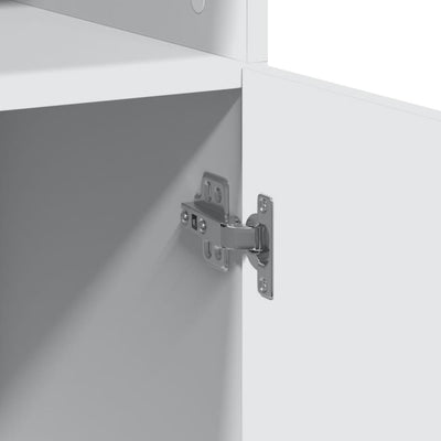 Kaappi valkoinen 70x42,5x185 cm tekninen puu