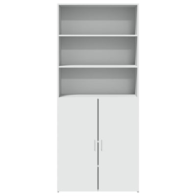 Kaappi valkoinen 80x42,5x185 cm tekninen puu