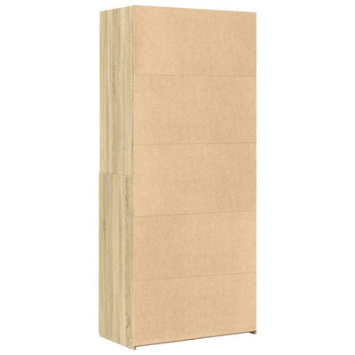 Kaappi Sonoma-tammi 80x42,5x185 cm tekninen puu